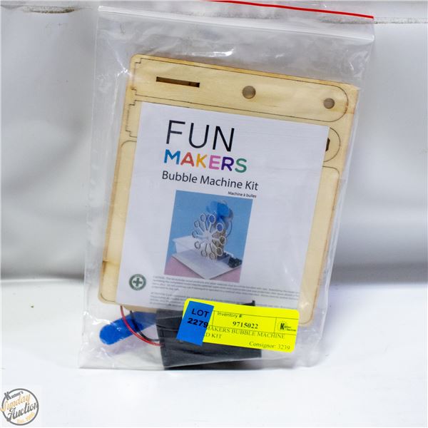 FUNMAKERS BUBBLE MACHINE BUILD KIT