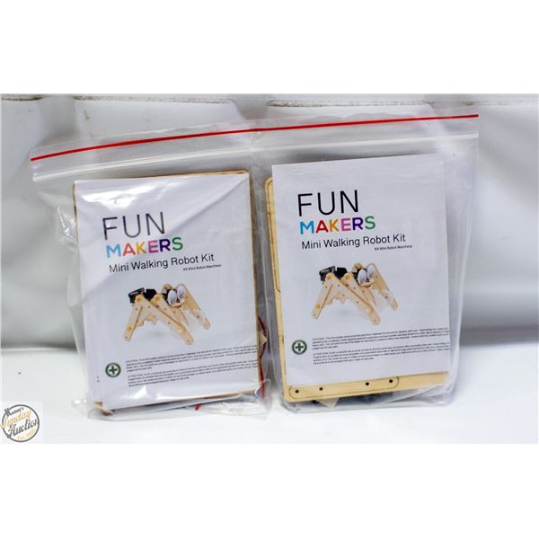 2 X WALKING ROBOT BUILD KITS