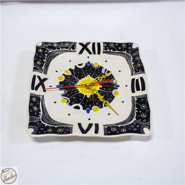 HANDMADE SIGNED WALL CLOCK
