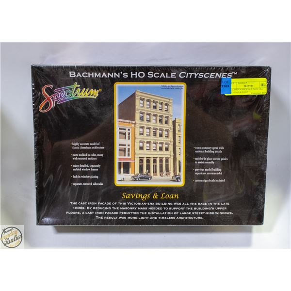 BACHMAN HO SCALE NEW OLD SAVINGS & LOAN