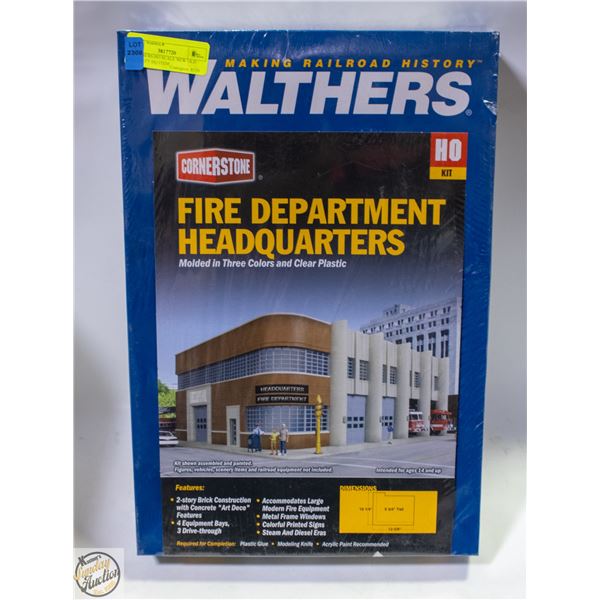 WALTHERS HO SCALE NEW OLD FIRE DEPT HQ ITEM