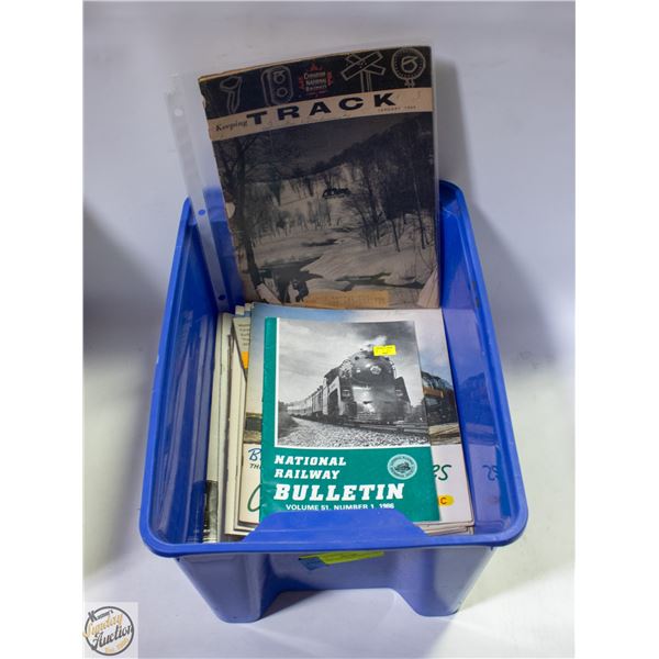 LOT VINTAGE TRAIN MAGAZINES