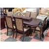 Image 1 : ESTATE DINING TABLE W/LEAF INSERT + 6 CHAIRS