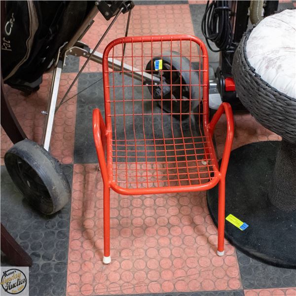 RED WIRE TODDLER CHAIR