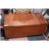 Image 1 : WOODEN CHEST H-18.25" W-19.5" L-40.25"
