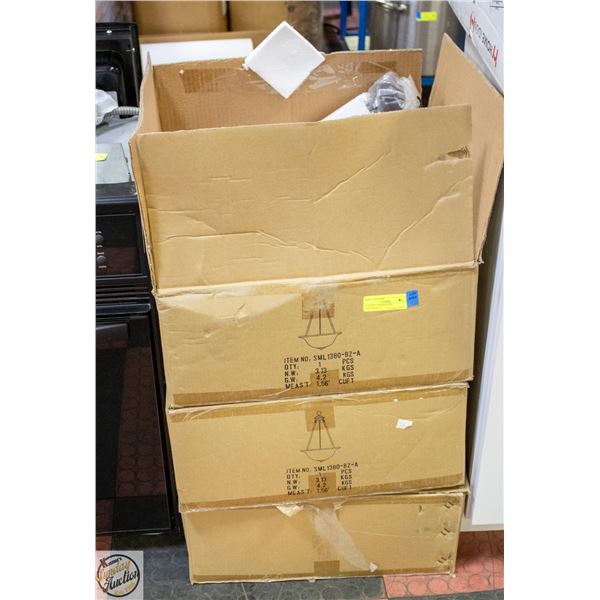 3 LEVICA CHANDELIERS SML1380-BZ-A