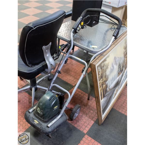 HARDWORKING ELECTRIC TILLER