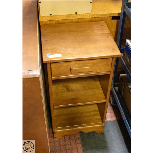 TALL 1 DRAWER NIGHT STAND 28" TALL X 16" LONG