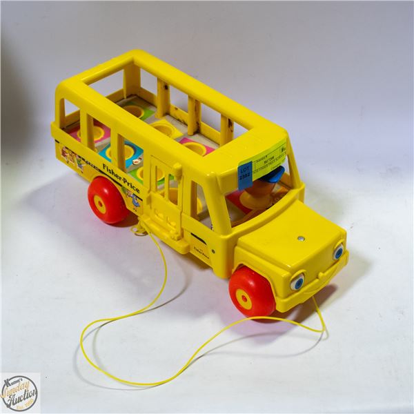 VINTAGE FISHER PRICE SCHOOL BUS