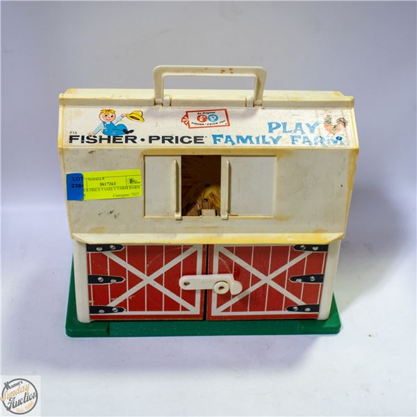 FISHER PRICE FAMILY FARM BARN 1960S
