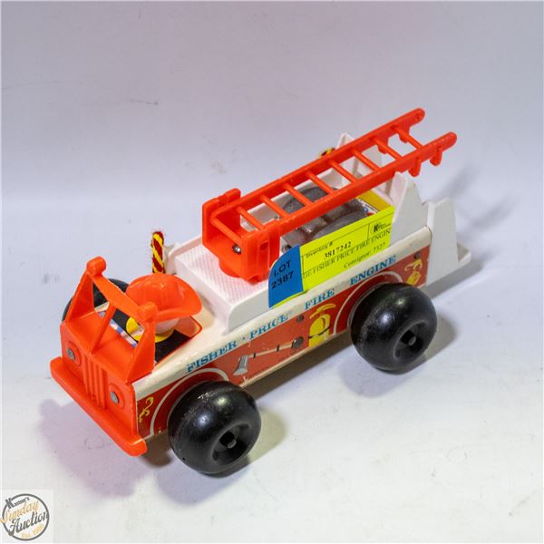 VINTAGE FISHER PRICE FIRE ENGINE