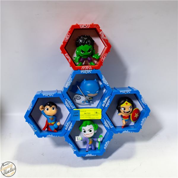WOW! STUFF: 5 CHARACTER LED LIGHT UP LOT TESTED