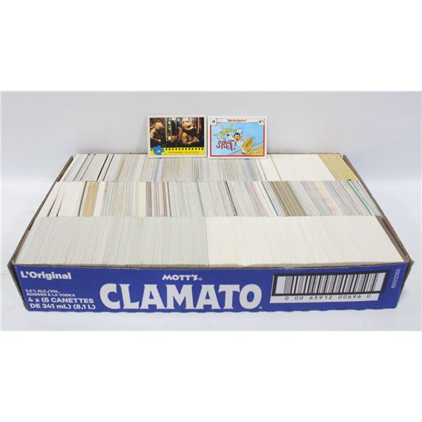 FLAT OF ASSORTED SPORTS CARDS FROM VARIOUS YEARS