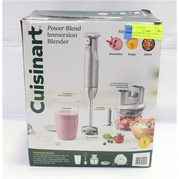NEW CUISINART POWER BLEND IMMERSION BLENDER