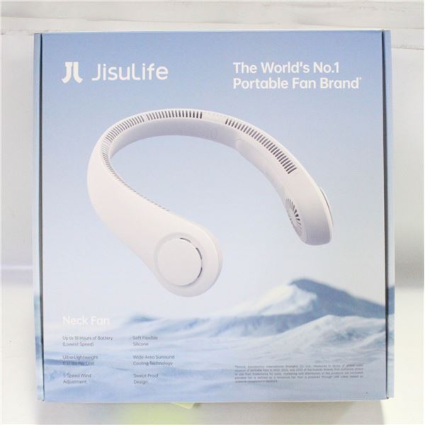 NEW JISULIFE LIFE 4 NECK FAN W/ 4000MAH BATTERY
