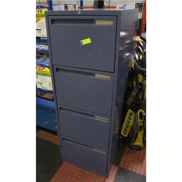 4 DRAWER FILING CABINET H-57" W-18.25" L-30.25"