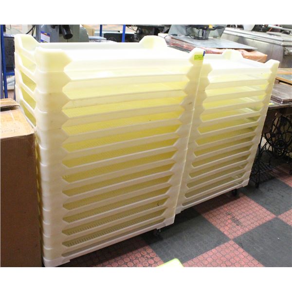 COOLING RACK TRAYS 2 SETS WITH WHEELS