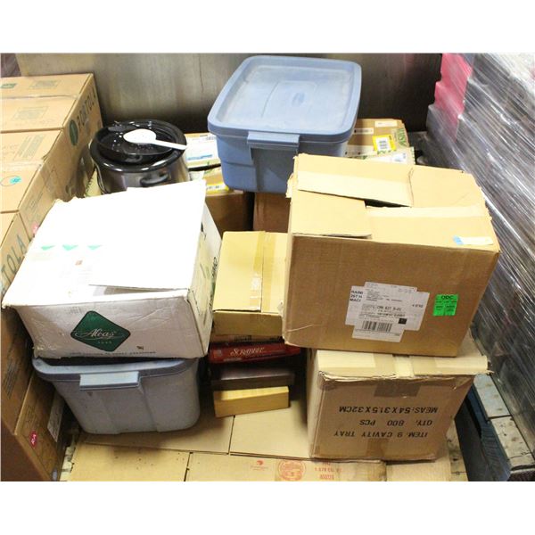 PALLET OF SOAP AND GELATO MOLDS
