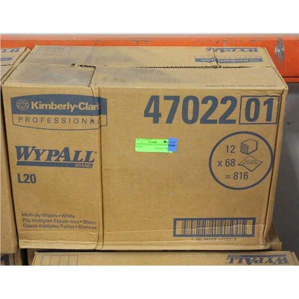 CASE OF KIMBERLY CLARK WYPALL WIPERS