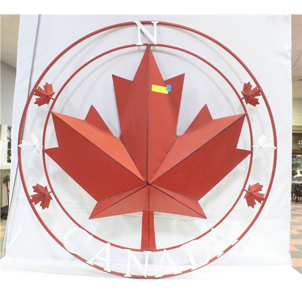 LARGE CANADA ROUND TIN DISPLAY 39" DIAMETER