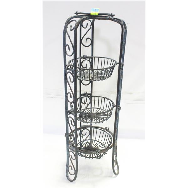 3 TIRE IRON FRUIT BASKET