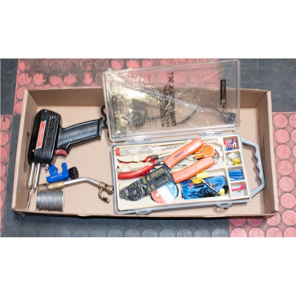 FLAT WITH CRIMPING TOOLS KIT AND SOLDERING