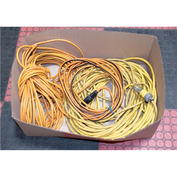 BOX WITH 3 OUTDOOR EXTENSION CORDS INCL.