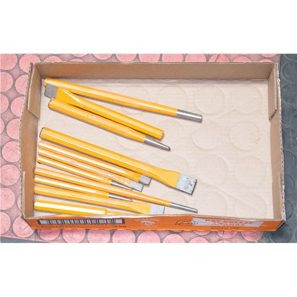 FLAT OF PUNCHES AND CHISELS