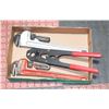 Image 1 : FLAT OF PIPE WRENCHES AND PEX CRIMPER