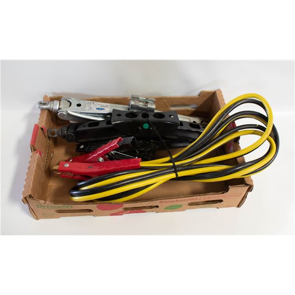 2 JACKS PLUS BOOSTER CABLES
