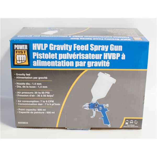 HLVP GRAVITY FEED SPRAY GUN NEW