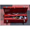 Image 1 : RED MASTERCRAFT TOOL BOX WITH SOCKET SET INCLUDED
