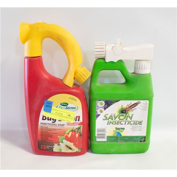 2 BOTTLES 1L EA INSECTICIDE SOAP