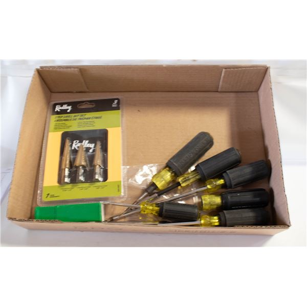 FLAT OF KLEIN SCREWDRIVERS AND