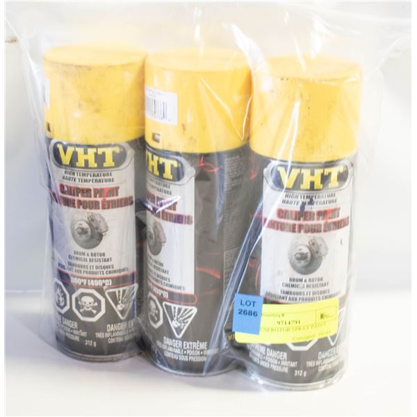 3PK DRUM/ROTOR SPRAY PAINT