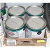 Image 1 : LOT OF 4 GLIDDEN SEMI GLOSS WHITE BASE INTERIOR