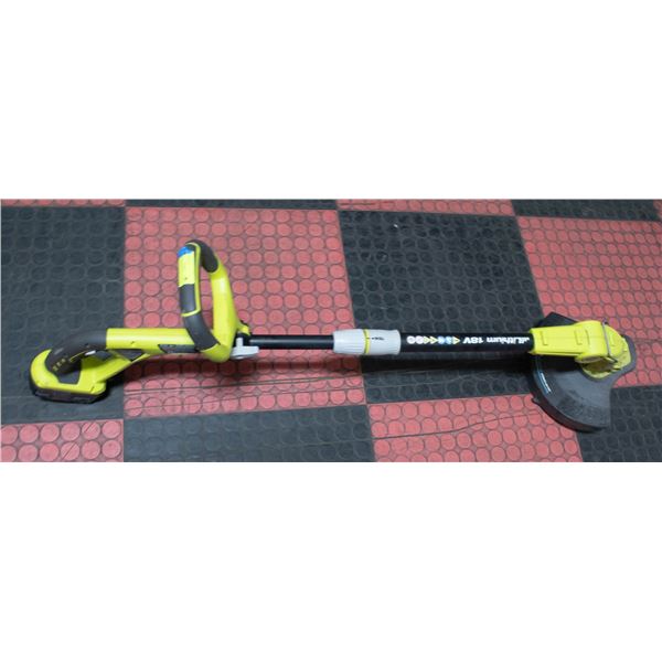 RYOBI WEED EATER WITH BATTERY