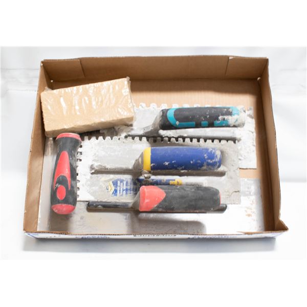FLAT OF GROUT TOOLS