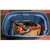 Image 1 : BOX OF ASSORTED TOOLS HAMMERS ETC