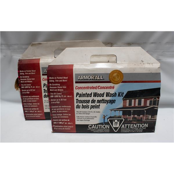 2PK PAINTED WOOD WASH KITS