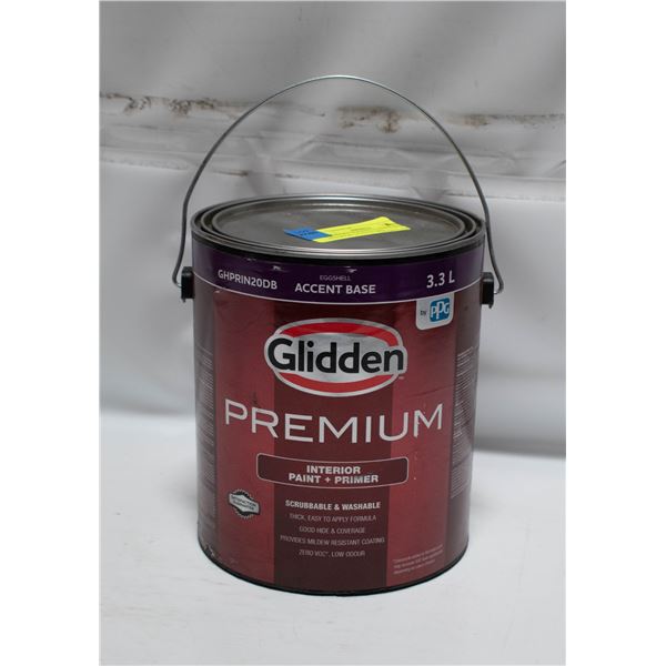 GLIDDEN PREMIUM EGGSHELL ACCENT BASE PAINT+PRIMER