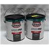 Image 1 : LOT OF TWO 3.66L SPEED PRO SEMI GLOSS WHITE
