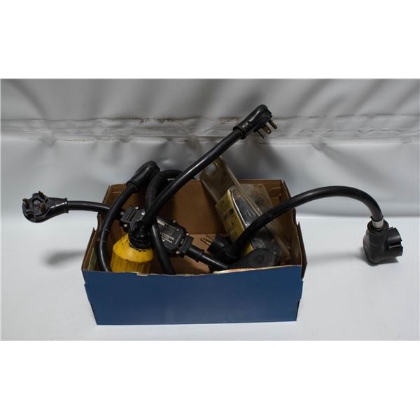 ASSORTED ELECTRIC CORDS FOR RV OR OTHER USES