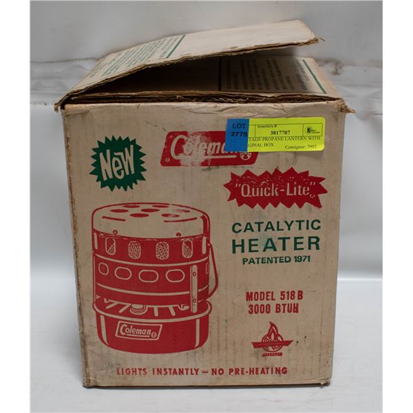 VINTAGE CATALYTIC HEATER WITH ORIGINAL BOX