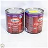 Image 1 : LOT OF 2 GLIDDEN 825 ML EGGSHELL WHITE BASE PAINT+