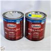 Image 1 : LOT OF 2 GLIDDEN 925ML SATIN ACCENT INTERIOR PAINT