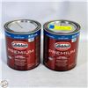 Image 1 : LOT OF 2 GLIDDEN 925ML SATIN ACCENT INTERIOR PAINT