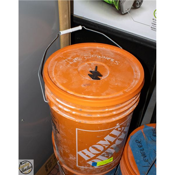 FULL BUCKET OF SPIN DOCTOR TILE LEVELING