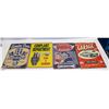 Image 1 : LOT OF FOUR ASSORTED 8" X 12" METAL SIGNS