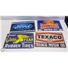 Image 1 : LOT OF FOUR ASSORTED 8" X 12" METAL SIGNS